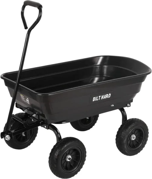 BILT HARD Poly Yard Dump Cart Best Outdoor Riding Toys Reviews